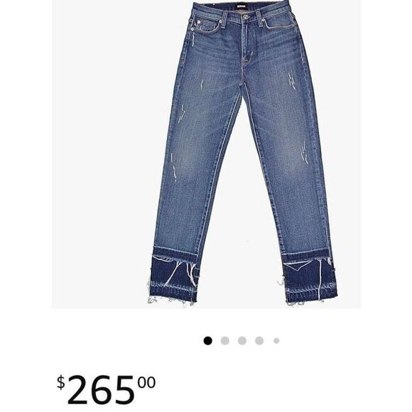 HUDSON - NWT L Sz 25 - Zoeey Straight-Leg Double Step Cropped Jean -Social Grace - Picture 16 of 16